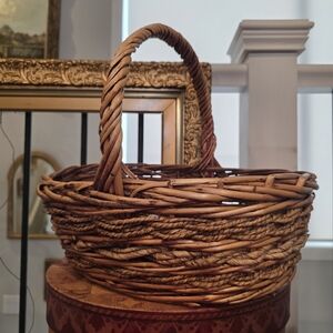 Rustic Brown Woven Basket